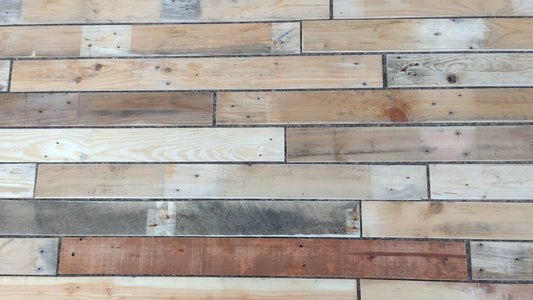 Lightweight Rustic Natural Multicoloured Pallets Boards 1 sqm Assorted planks 7mm Thickness