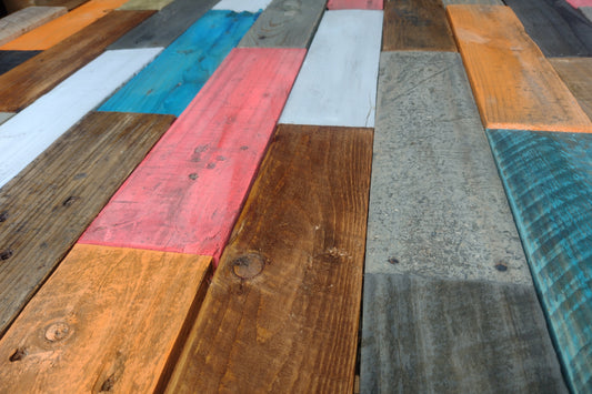 1m² Wall Panelling Rustic Wood Multiple Colors