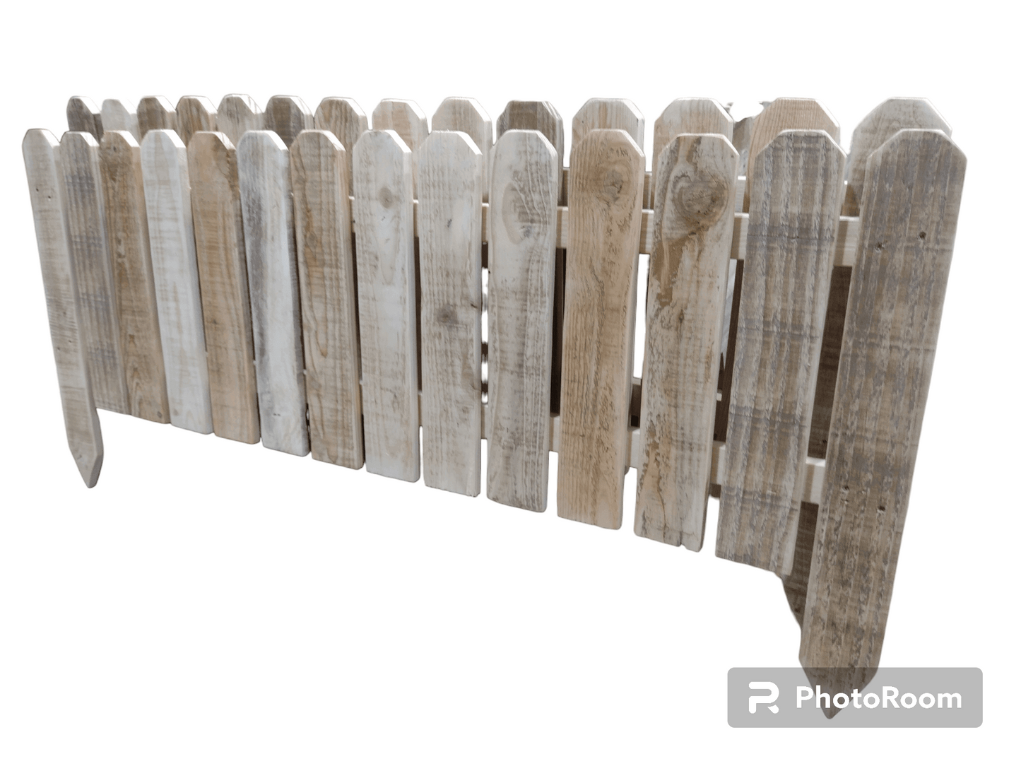 3ft Rustic Picked Fence Low Level - Anpio woods ltd