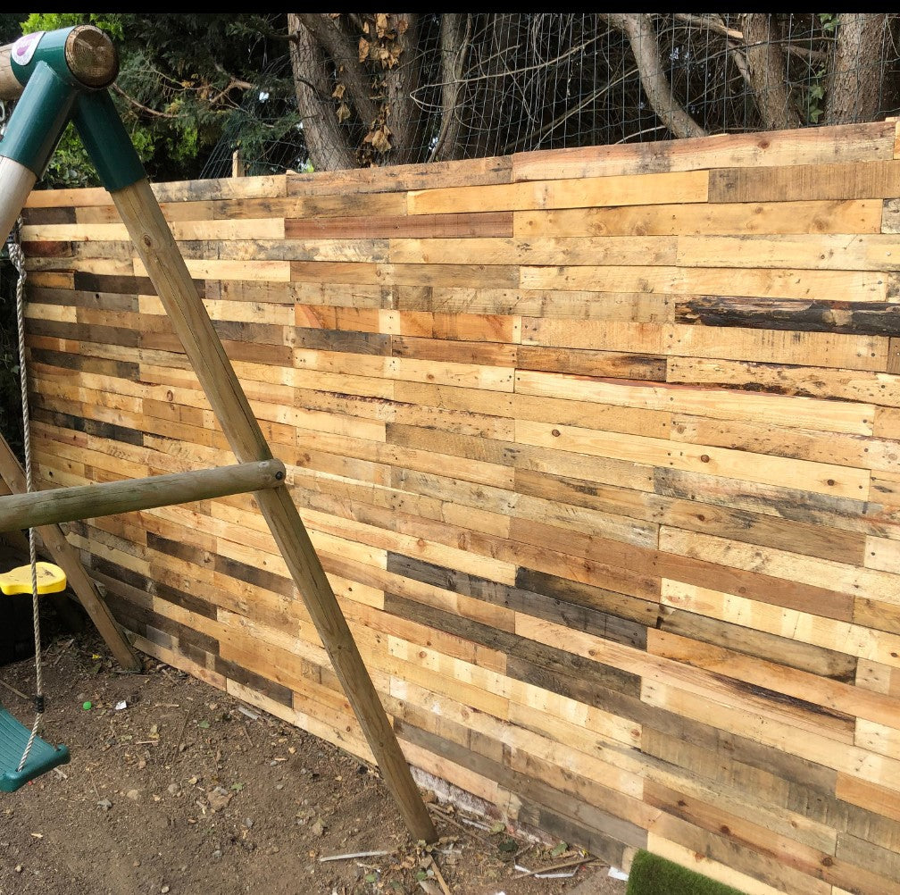 30 Rustic Reclaimed Pallet Planks - Unique Wall Cladding