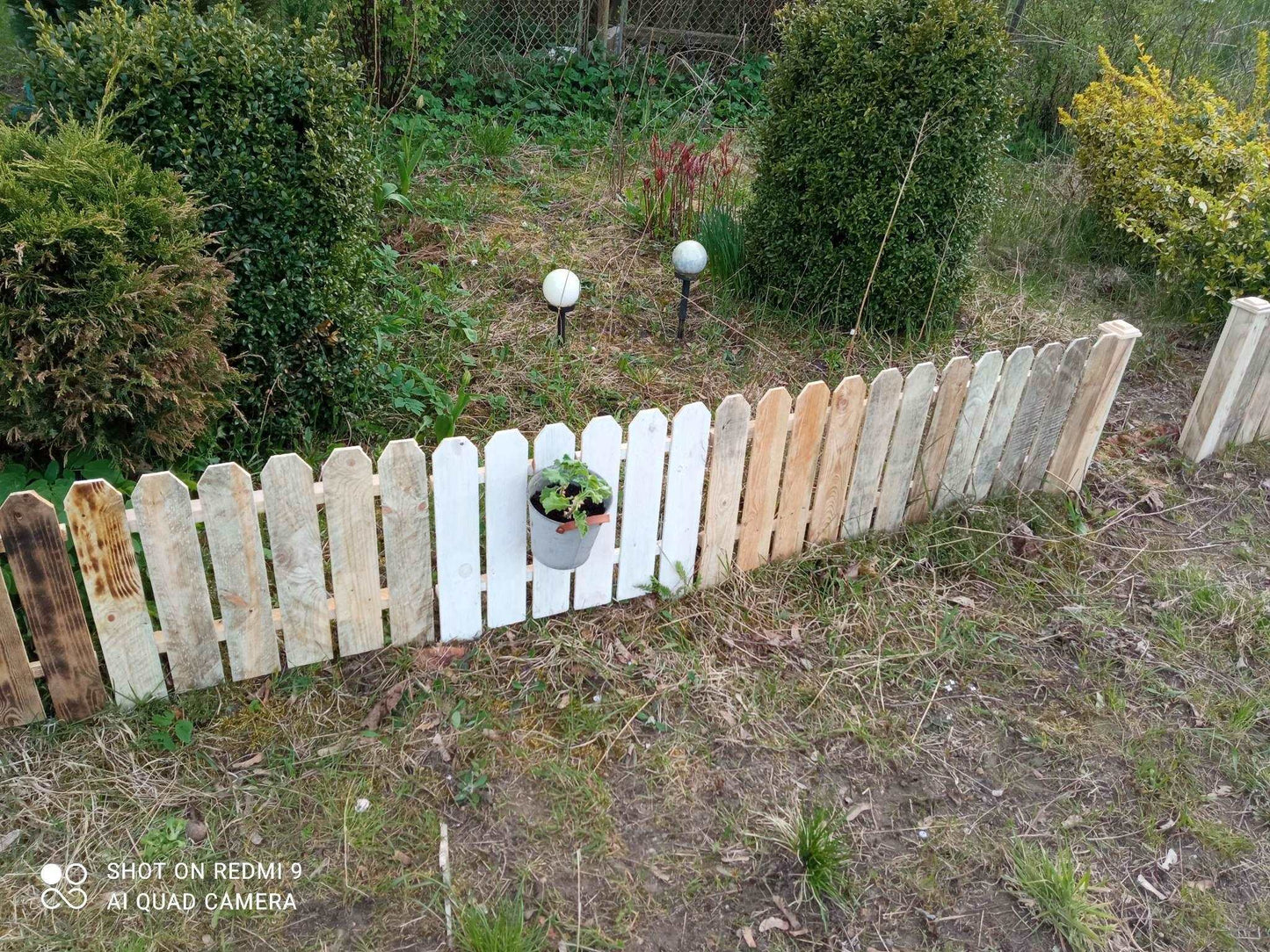 3ft Rustic Picked Fence Low Level - Anpio woods ltd