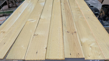 Light Tones Thin Reclaimed Wood - Wall Cladding -  1 sqm