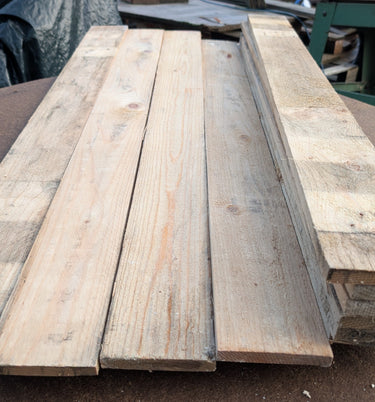 Light Tones Rustic Reclaimed Pallet Planks - Unique Wall Cladding - 1 sqm