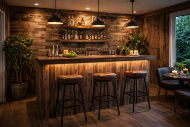 Reclaimed Rustic Planks Finish Whiskey 1m²