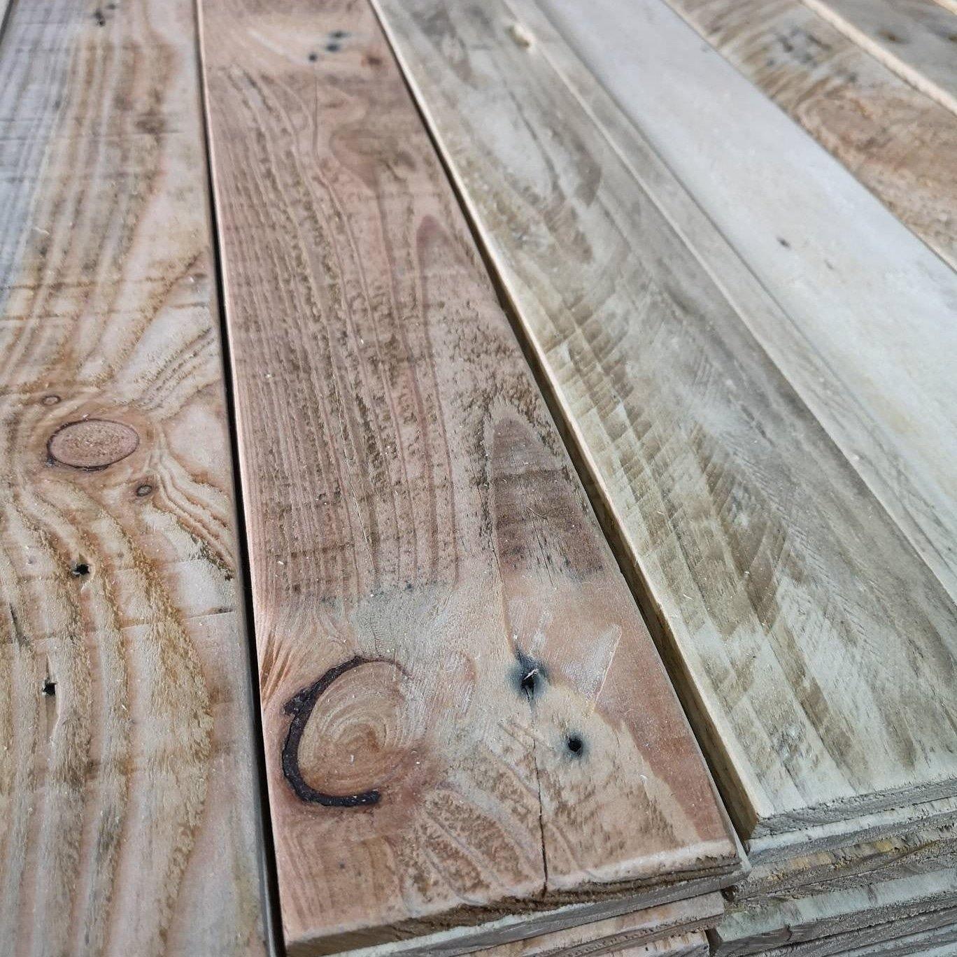 1 m² Reclaimed Wood Panelling For Van Conversion Thickness 4mm - Anpio woods ltd