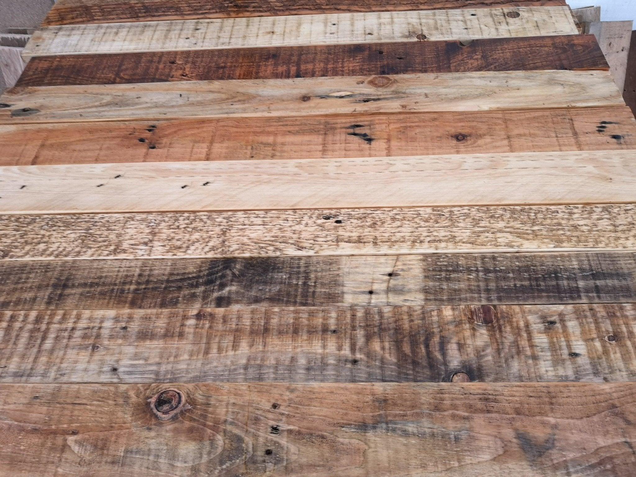 Rustic Reclaimed Wood Cladding 1 sqm Authentic Wood Grain